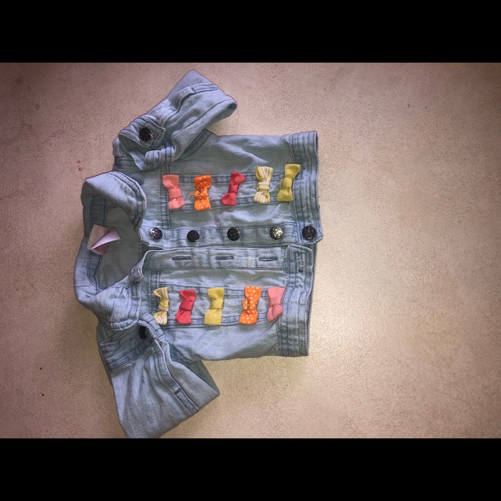 Jean jacket Bows Size 24m